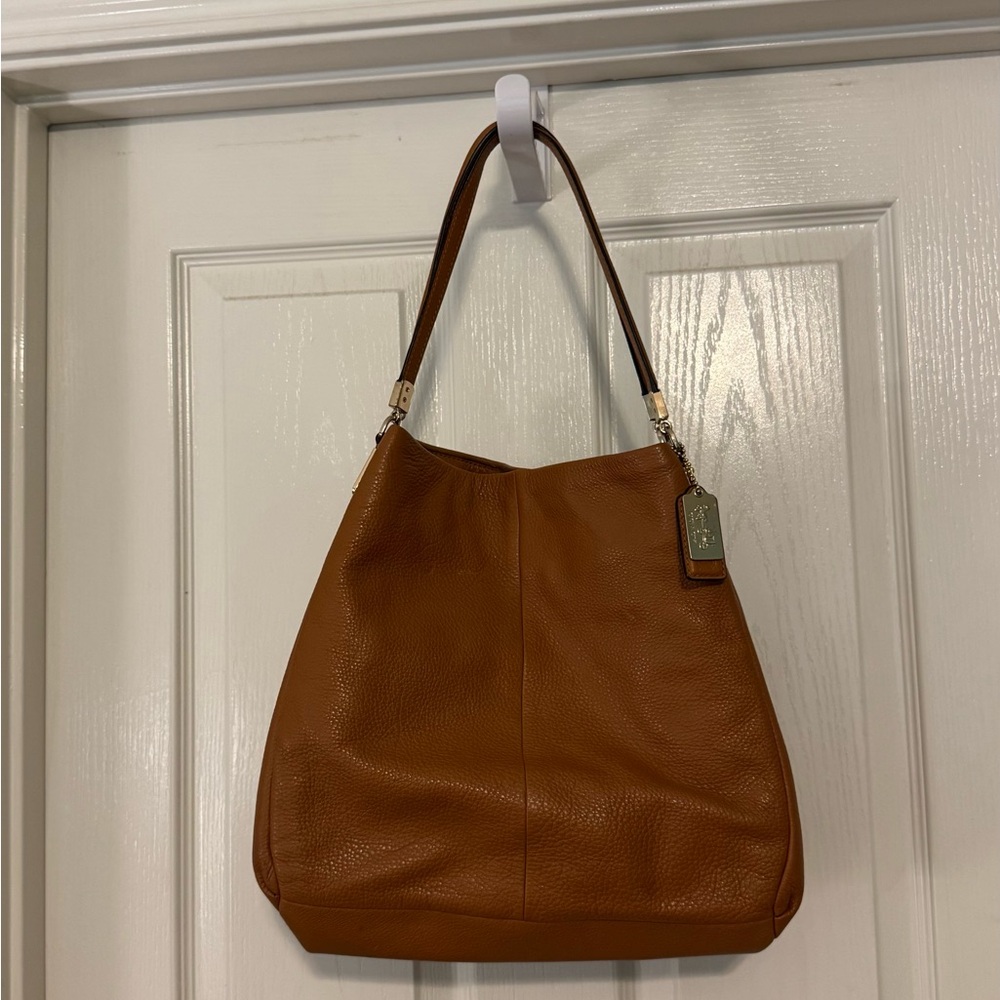 Coach Brown Leather Women's Bag (Phoebe) - Picture 2 of 12